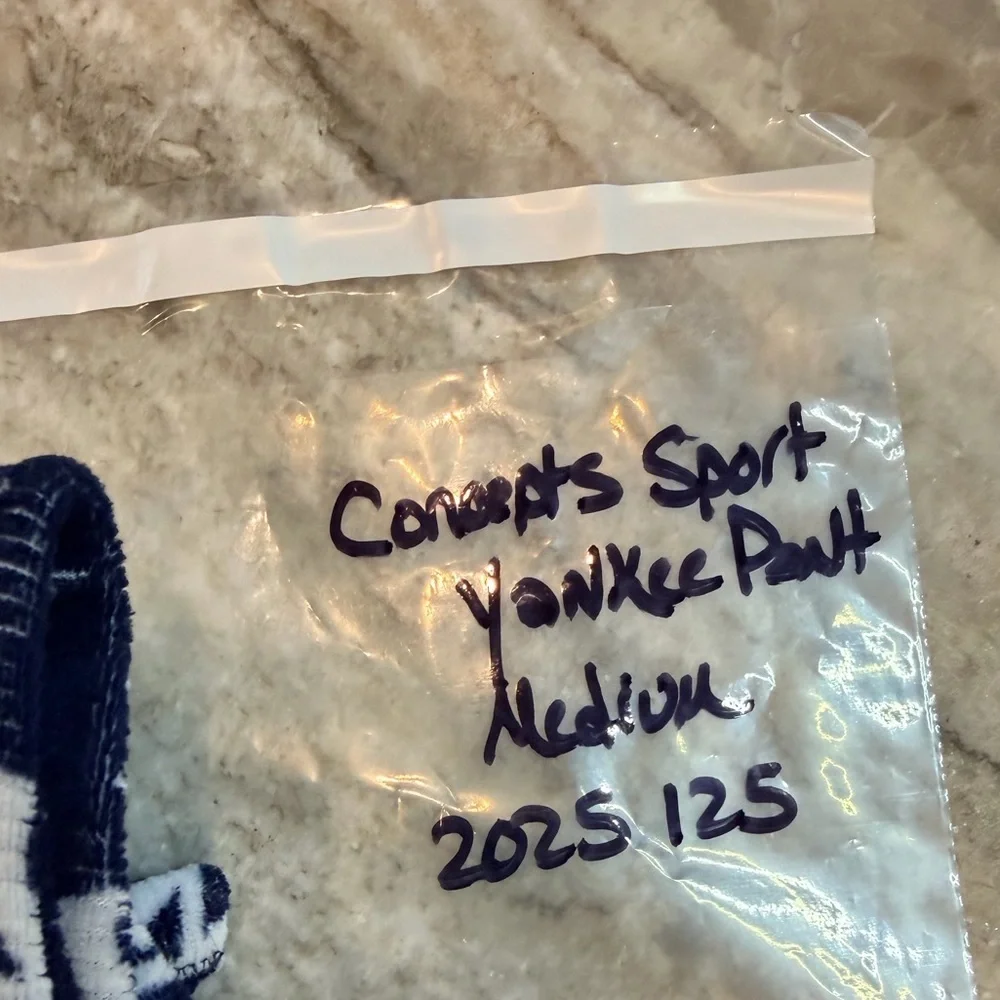 Concepts Sport MLB NY Yankees Men’s M Lounge Pants Navy Plush Fleece Sleepwear
